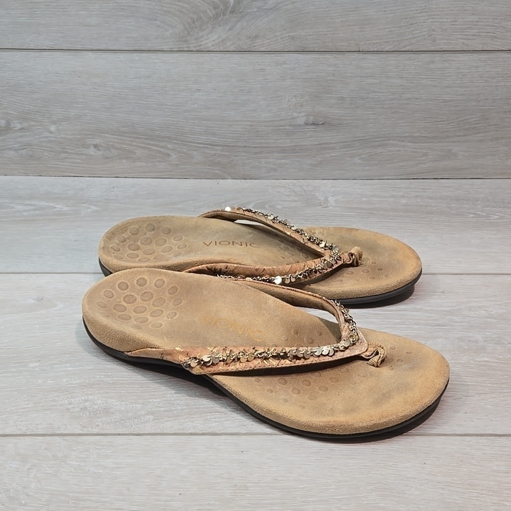Vionic Women Thong Sandals Slide shoes sz 7